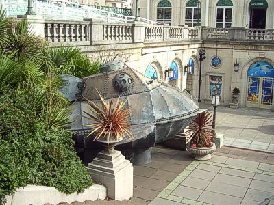 Brighton Sea Life submarine sculpture